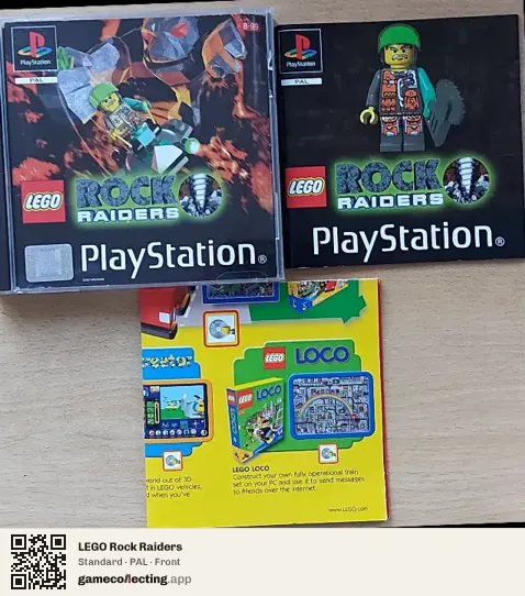 LEGO Rock Raiders PlayStation, PAL box front