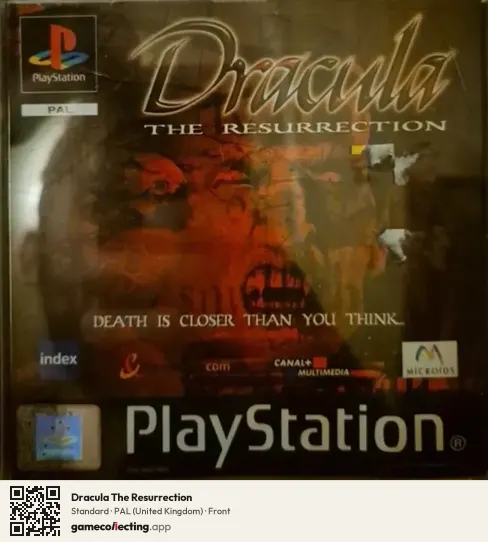 Dracula The Resurrection PlayStation, United Kingdom box front