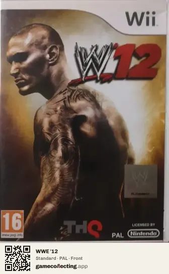 WWE '12 Nintendo Wii, PAL box front