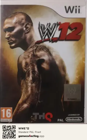 WWE '12 Nintendo Wii, PAL box front