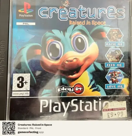 Creatures: Raised in Space PlayStation, PAL box front