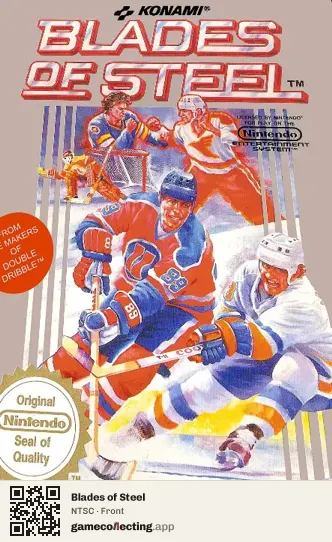 Blades of Steel Nintendo Entertainment System, NTSC box front