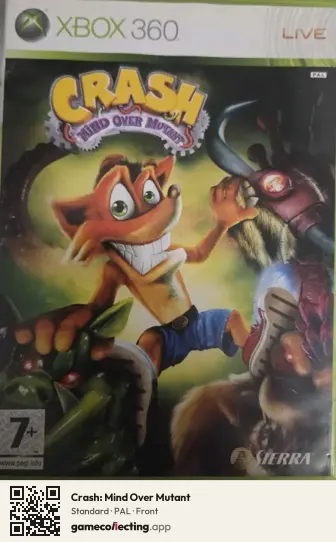 Crash: Mind Over Mutant Xbox 360, PAL box front
