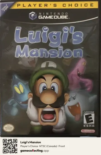 Luigi's Mansion Nintendo GameCube, Canada box front