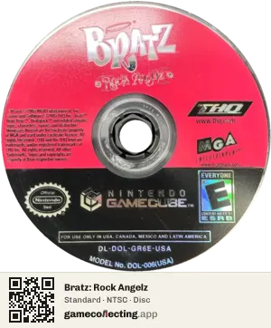 Bratz: Rock Angelz Nintendo GameCube, NTSC disc
