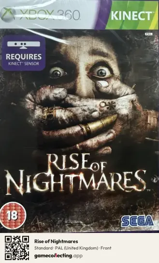 Rise of Nightmares Xbox 360, United Kingdom box front