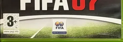 FIFA 07, the PEGI square on its front