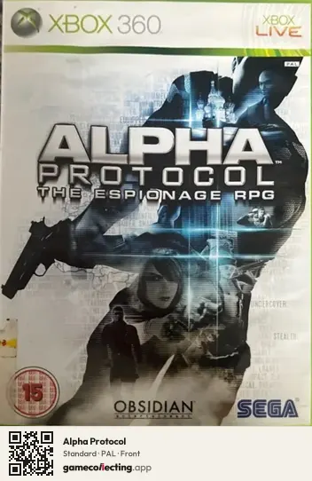Alpha Protocol Xbox 360, PAL box front