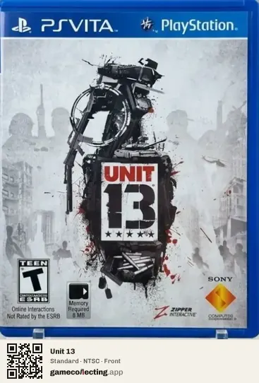 Unit 13 PlayStation Vita, NTSC box front