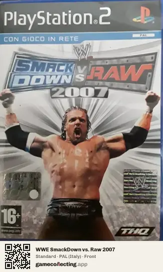 WWE SmackDown vs. Raw 2007 PlayStation 2, Italy box front