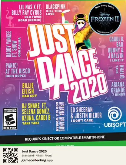 Just Dance 2020 Xbox One, NTSC box front