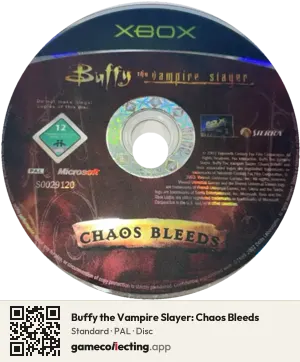 Buffy the Vampire Slayer: Chaos Bleeds Xbox, PAL disc