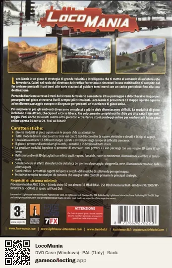 LocoMania Computer, Italy box back