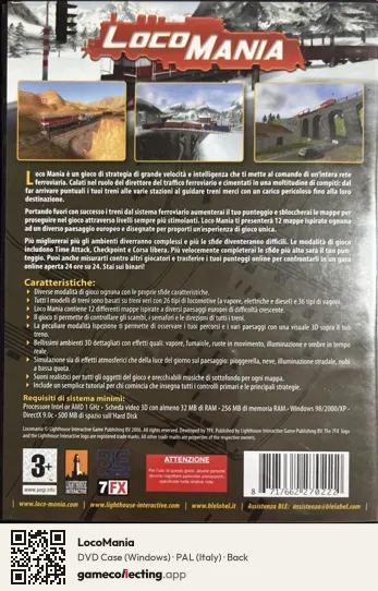 LocoMania Computer, Italy box back