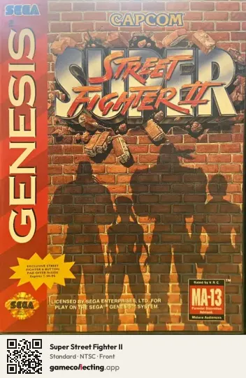 Super Street Fighter II Sega Mega Drive / Genesis, NTSC box front