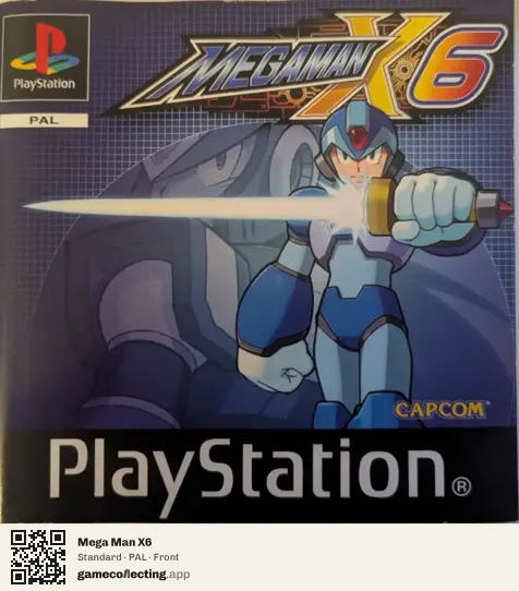Mega Man X6 PlayStation, PAL box front