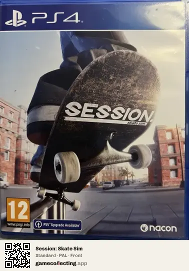 Session: Skate Sim PlayStation 4, PAL box front