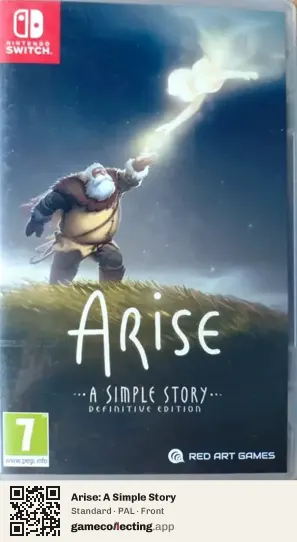 Arise: A Simple Story Nintendo Switch, PAL box front