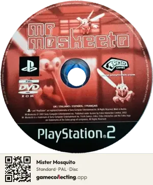 Mister Mosquito PlayStation 2, PAL disc