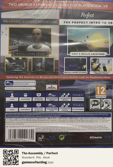 The Assembly / Perfect PlayStation 4, PAL box back