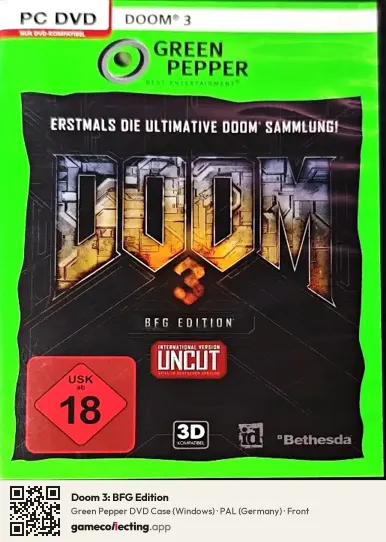 Doom 3: BFG Edition Computer, Germany box front