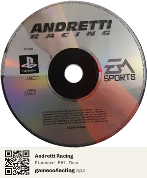 Andretti Racing PlayStation, PAL disc