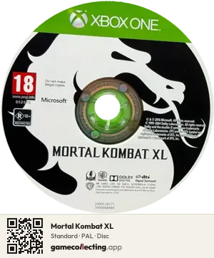Mortal Kombat XL Xbox One, PAL disc