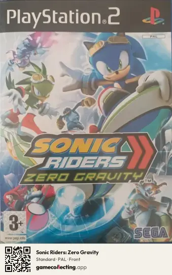 Sonic Riders: Zero Gravity PlayStation 2, PAL box front