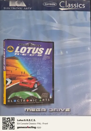 Lotus II: R.E.C.S. Sega Mega Drive / Genesis, PAL box front