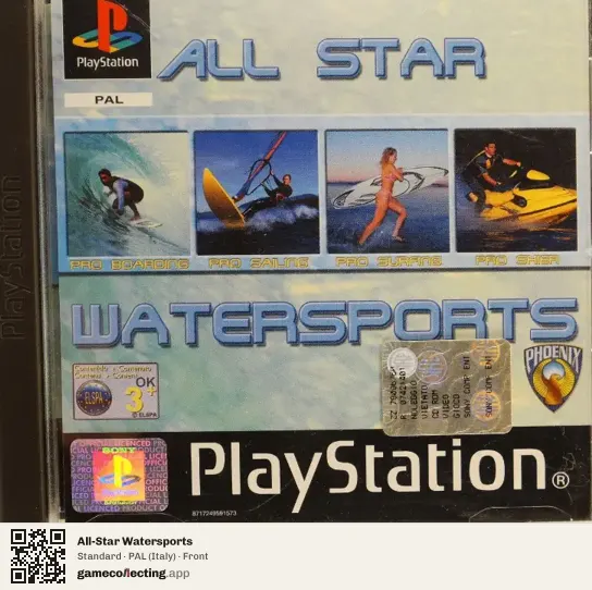 All-Star Watersports PlayStation, Italy box front