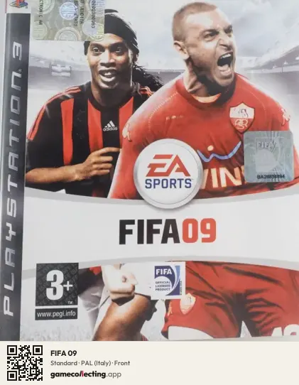 FIFA 09 PlayStation 3, Italy box front