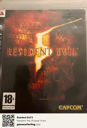 Resident Evil 5 PlayStation 3, France box front
