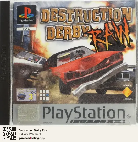 Destruction Derby Raw PlayStation, PAL box front