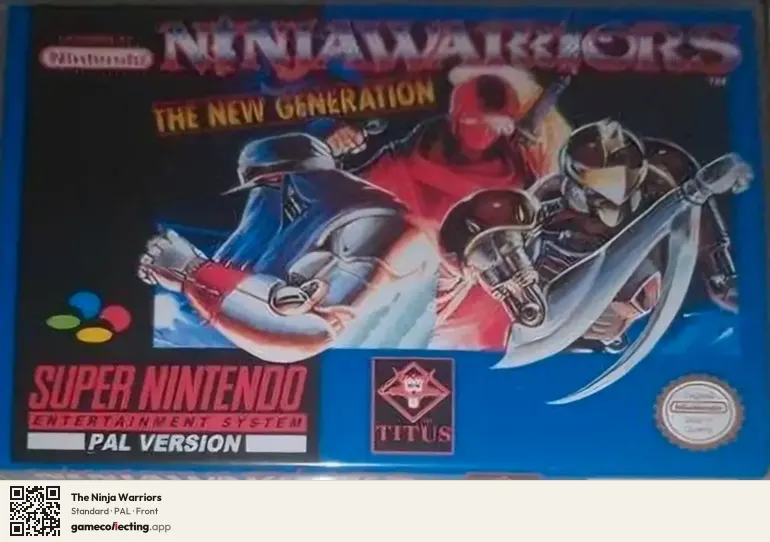 The Ninja Warriors Super Nintendo Entertainment System, PAL box front