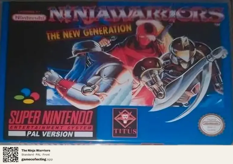 The Ninja Warriors Super Nintendo Entertainment System, PAL box front