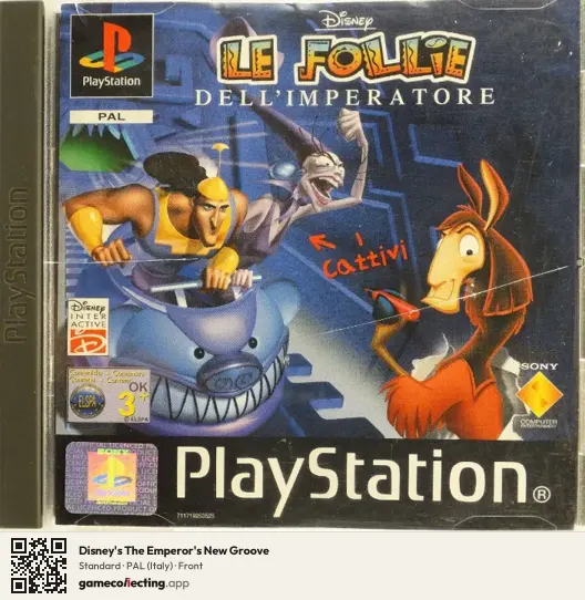 Disney's The Emperor's New Groove PlayStation, Italy box front
