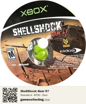 ShellShock: Nam '67 Xbox, NTSC disc