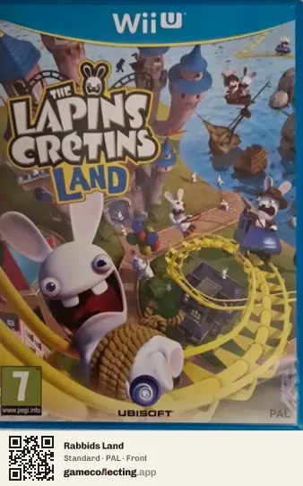 Rabbids Land Nintendo Wii U, PAL box front
