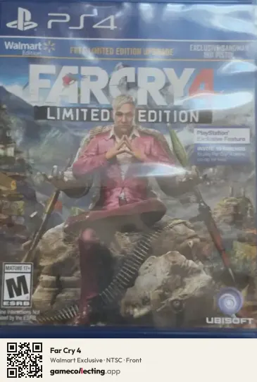 Far Cry 4 PlayStation 4, NTSC box front