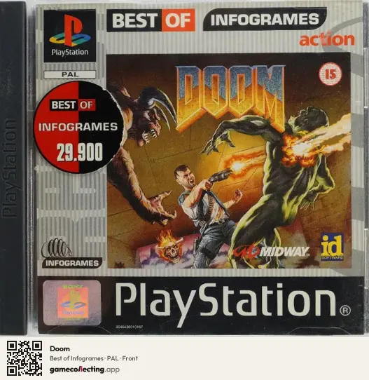 Doom PlayStation, PAL box front