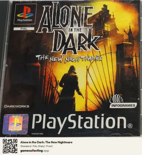 Alone in the Dark: The New Nightmare PlayStation, Italy box front