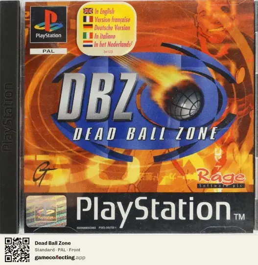 Dead Ball Zone PlayStation, PAL box front