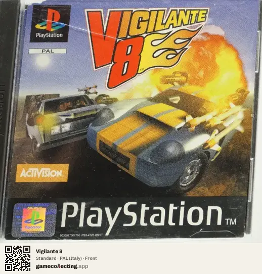 Vigilante 8 PlayStation, Italy box front