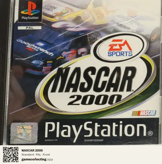 NASCAR 2000 PlayStation, PAL box front
