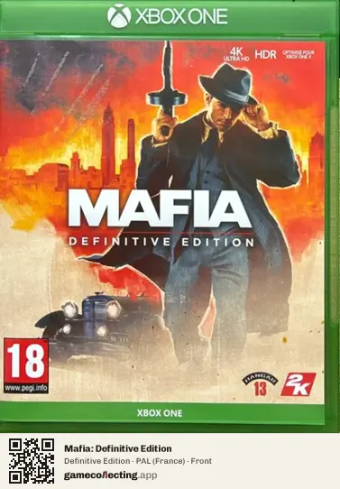 Mafia: Definitive Edition Xbox One, France box front