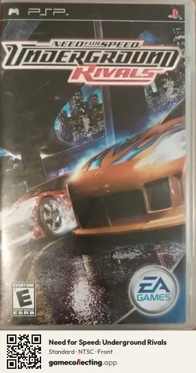 Need for Speed: Underground Rivals PlayStation Portable, NTSC box front