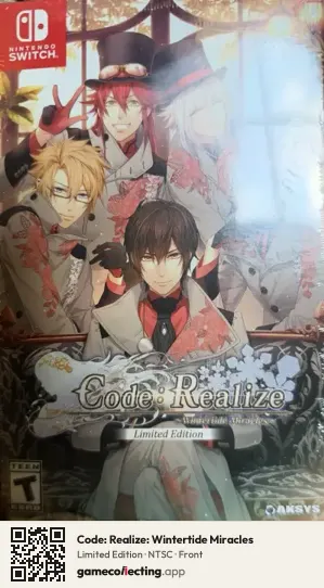 Code: Realize: Wintertide Miracles Nintendo Switch, NTSC box front