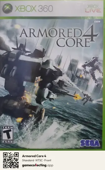Armored Core 4 Xbox 360, NTSC box front