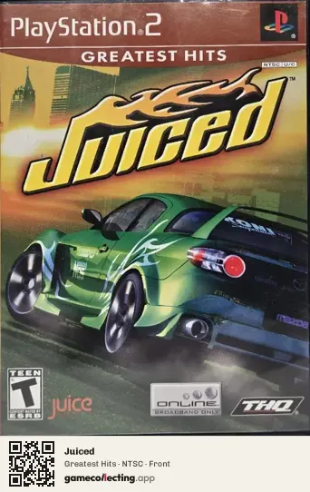 Juiced PlayStation 2, NTSC box front