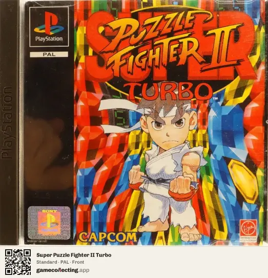 Super Puzzle Fighter II Turbo PlayStation, PAL box front